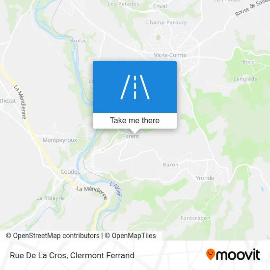 Rue De La Cros map