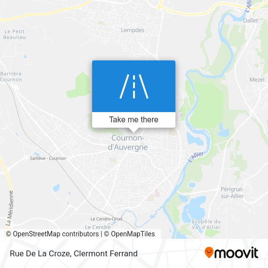 Rue De La Croze map