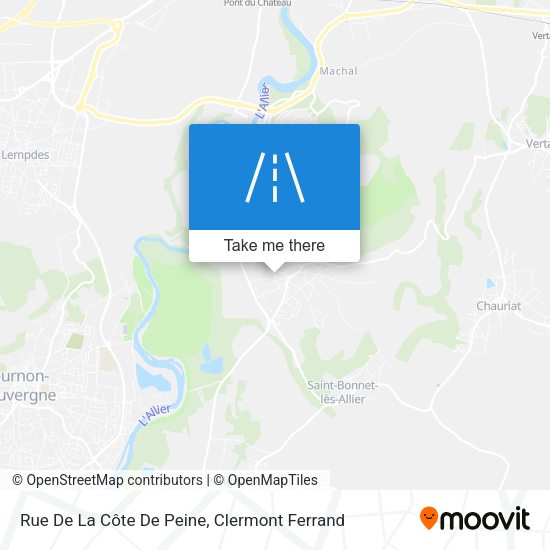 Rue De La Côte De Peine map