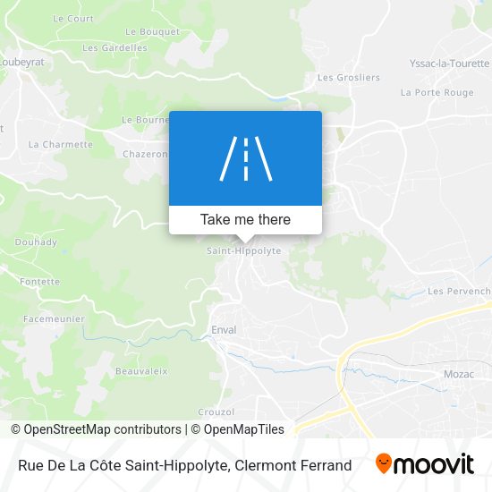 Rue De La Côte Saint-Hippolyte map