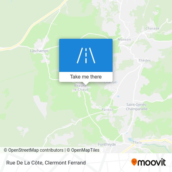 Rue De La Côte map