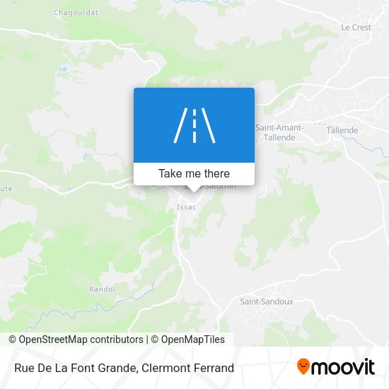 Rue De La Font Grande map