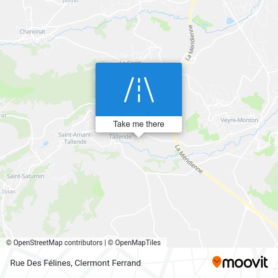 Rue Des Félines map