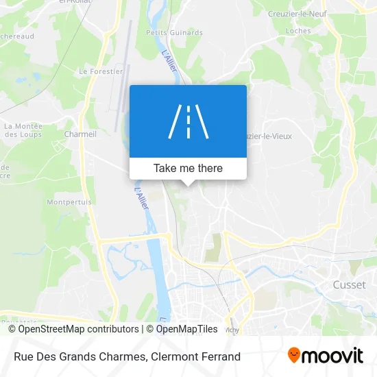 Rue Des Grands Charmes map