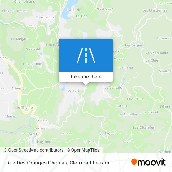 Rue Des Granges Chonias map
