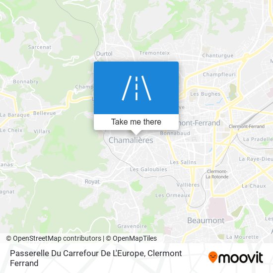 Passerelle Du Carrefour De L'Europe map