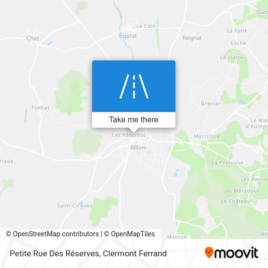 Petite Rue Des Réserves map