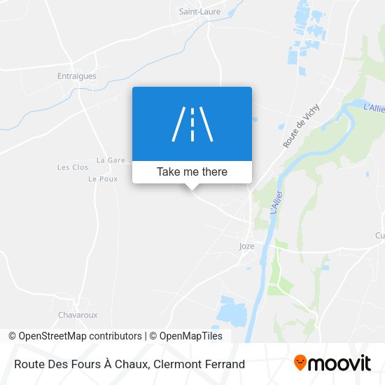 Route Des Fours À Chaux map