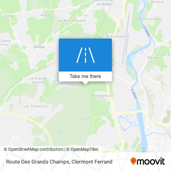 Route Des Grands Champs map