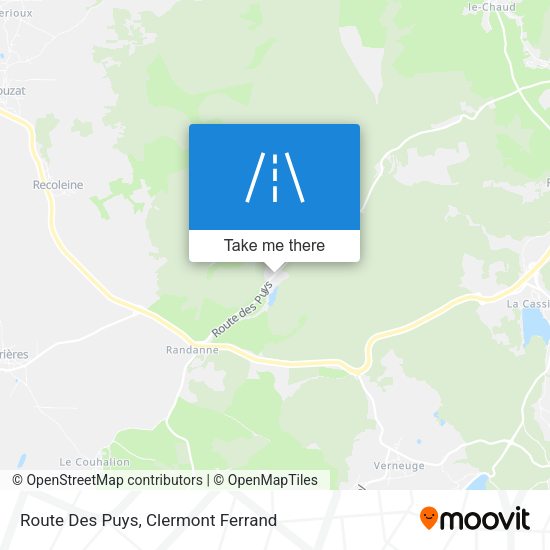 Route Des Puys map