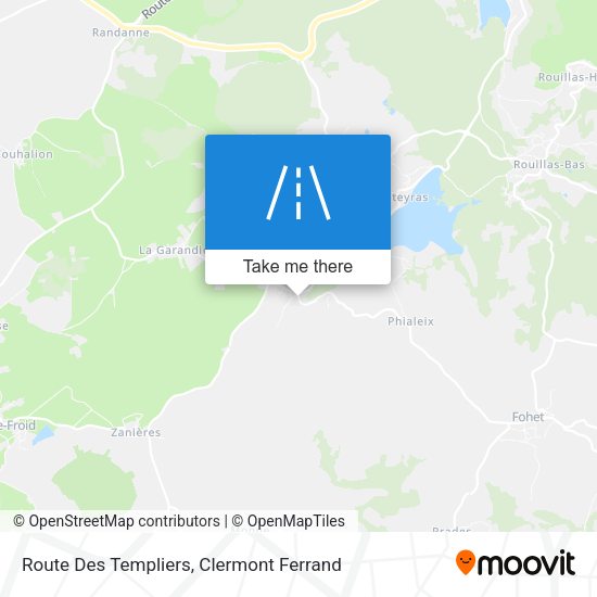 Route Des Templiers map