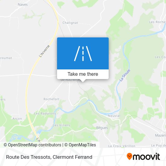 Route Des Tressots map