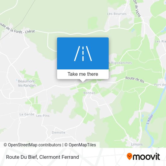 Route Du Bief map