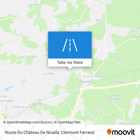 Route Du Château De Noailly map