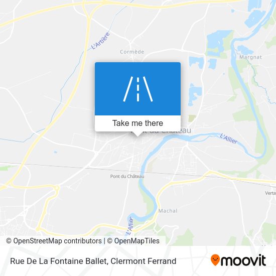 Rue De La Fontaine Ballet map