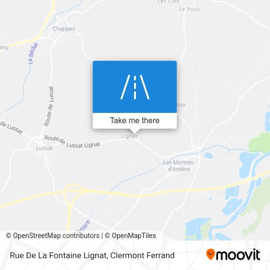 Rue De La Fontaine Lignat map