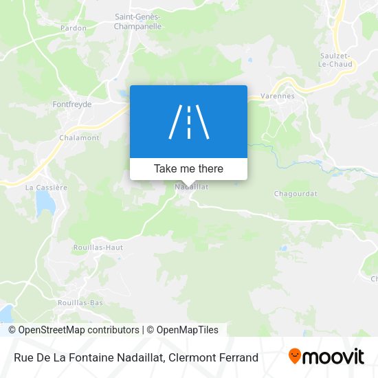 Rue De La Fontaine Nadaillat map