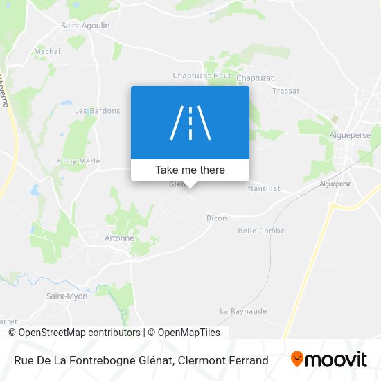 Rue De La Fontrebogne Glénat map