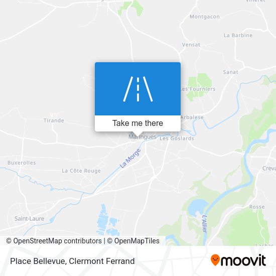 Place Bellevue map