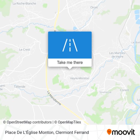 Place De L'Église Monton map