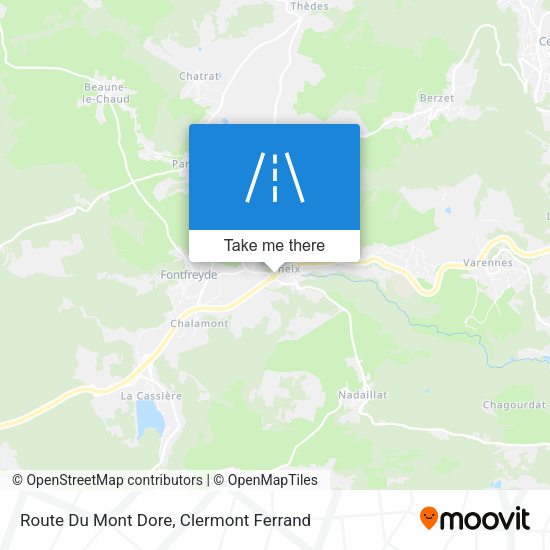 Route Du Mont Dore map