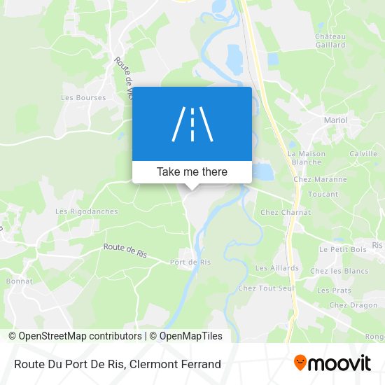 Route Du Port De Ris map