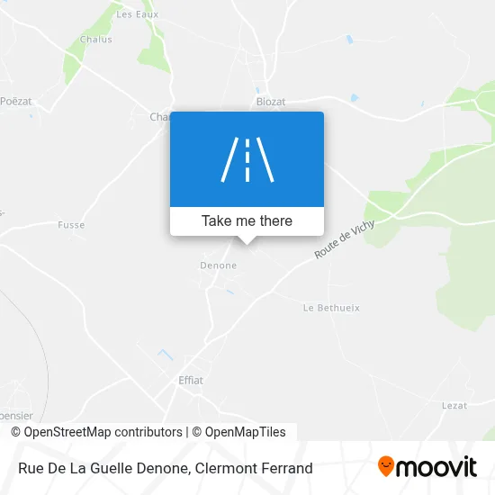 Rue De La Guelle Denone map