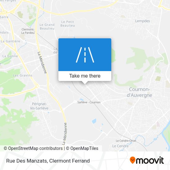Rue Des Manzats map