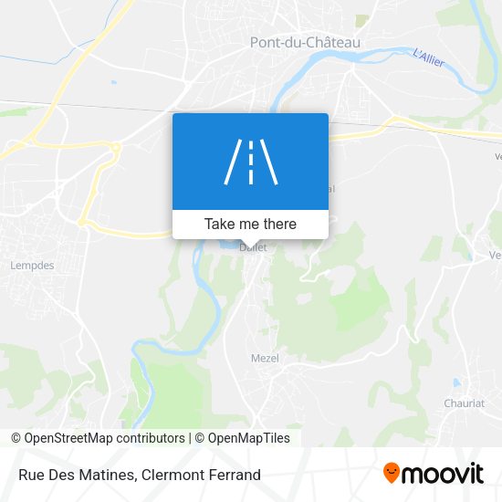 Rue Des Matines map