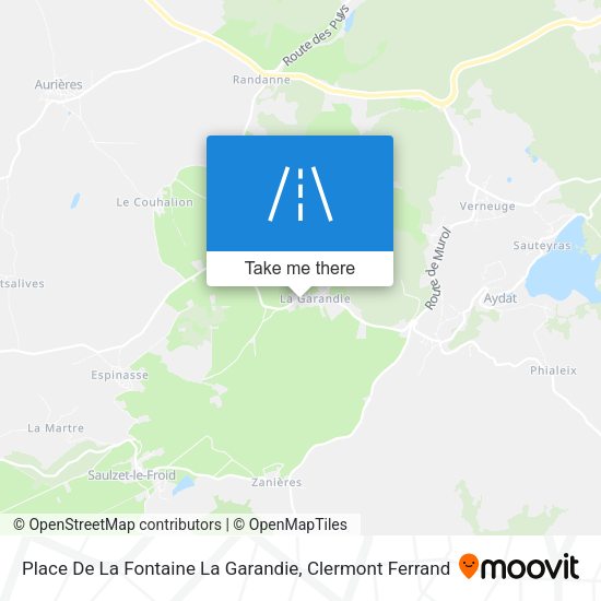 Place De La Fontaine La Garandie map