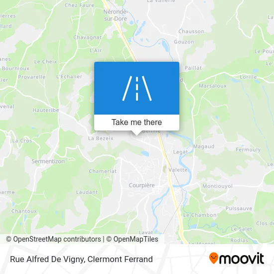 Rue Alfred De Vigny map