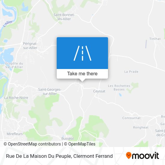 Rue De La Maison Du Peuple map