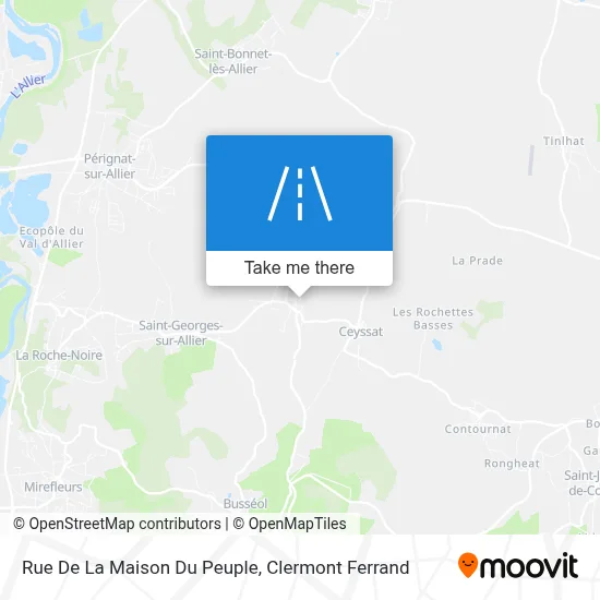 Rue De La Maison Du Peuple map