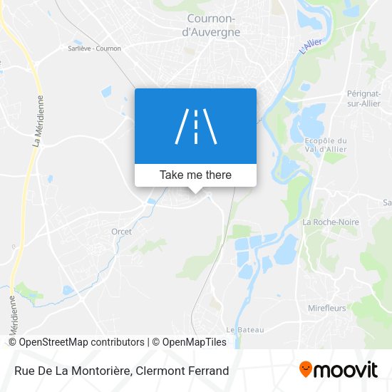 Rue De La Montorière map