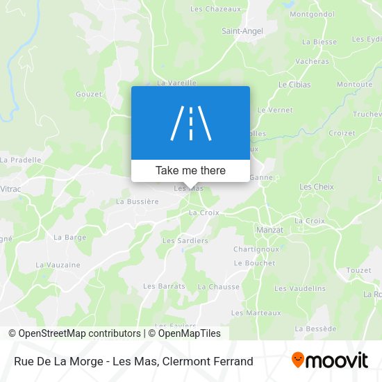 Rue De La Morge - Les Mas map