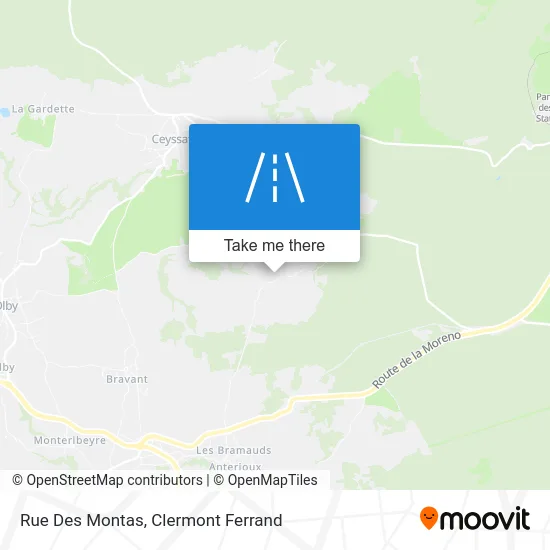 Rue Des Montas map