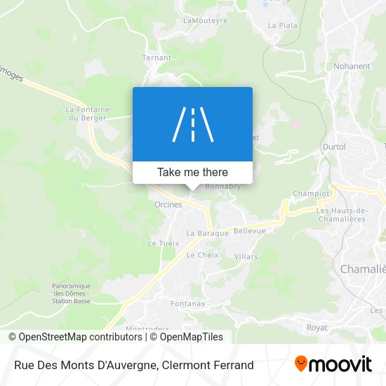 Rue Des Monts D'Auvergne map
