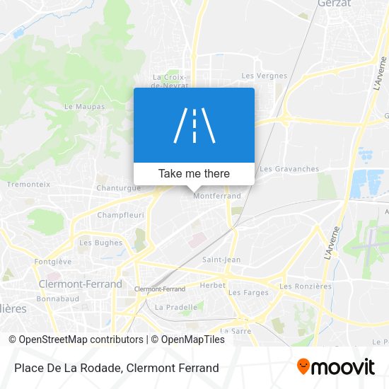 Place De La Rodade map