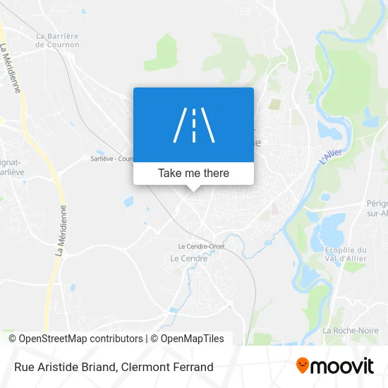 Rue Aristide Briand map