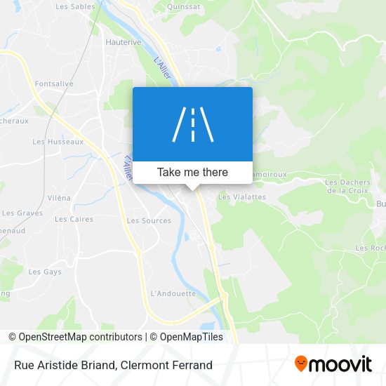 Rue Aristide Briand map