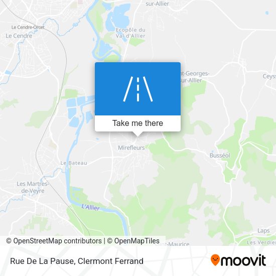 Rue De La Pause map