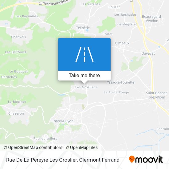 Rue De La Pereyre Les Groslier map