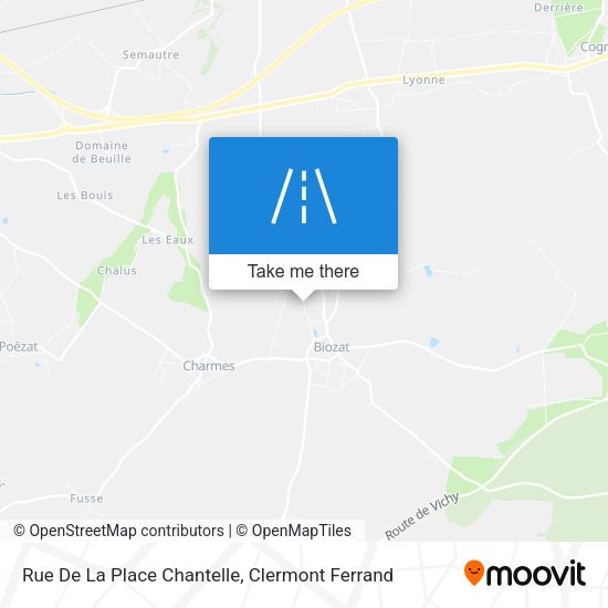 Rue De La Place Chantelle map