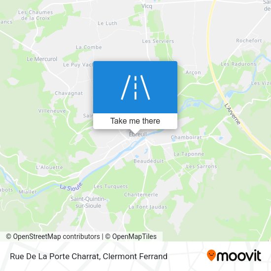 Rue De La Porte Charrat map