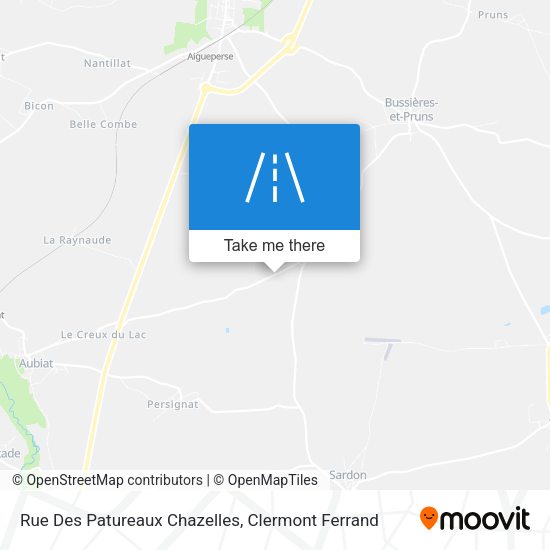 Rue Des Patureaux Chazelles map