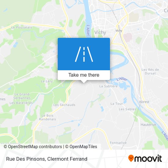 Rue Des Pinsons map
