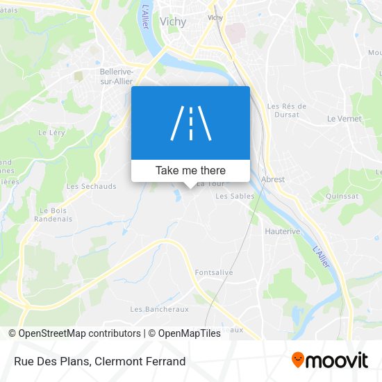 Rue Des Plans map