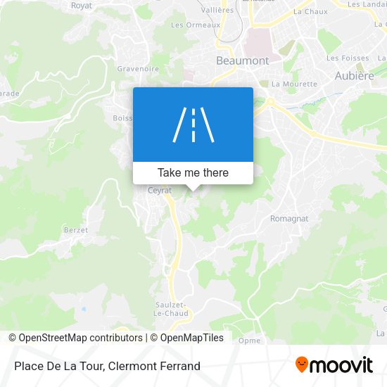Place De La Tour map