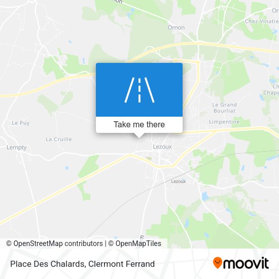 Place Des Chalards map