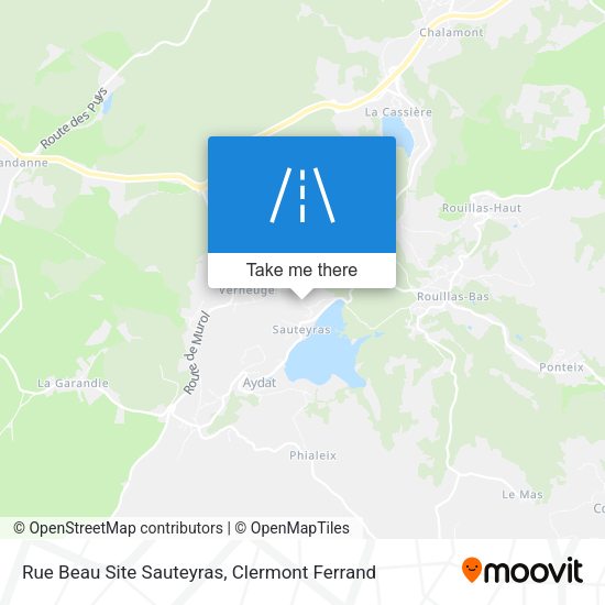 Rue Beau Site Sauteyras map